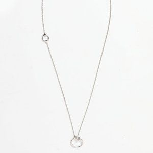 Authentic Celine Knot Silver Pendant Necklace